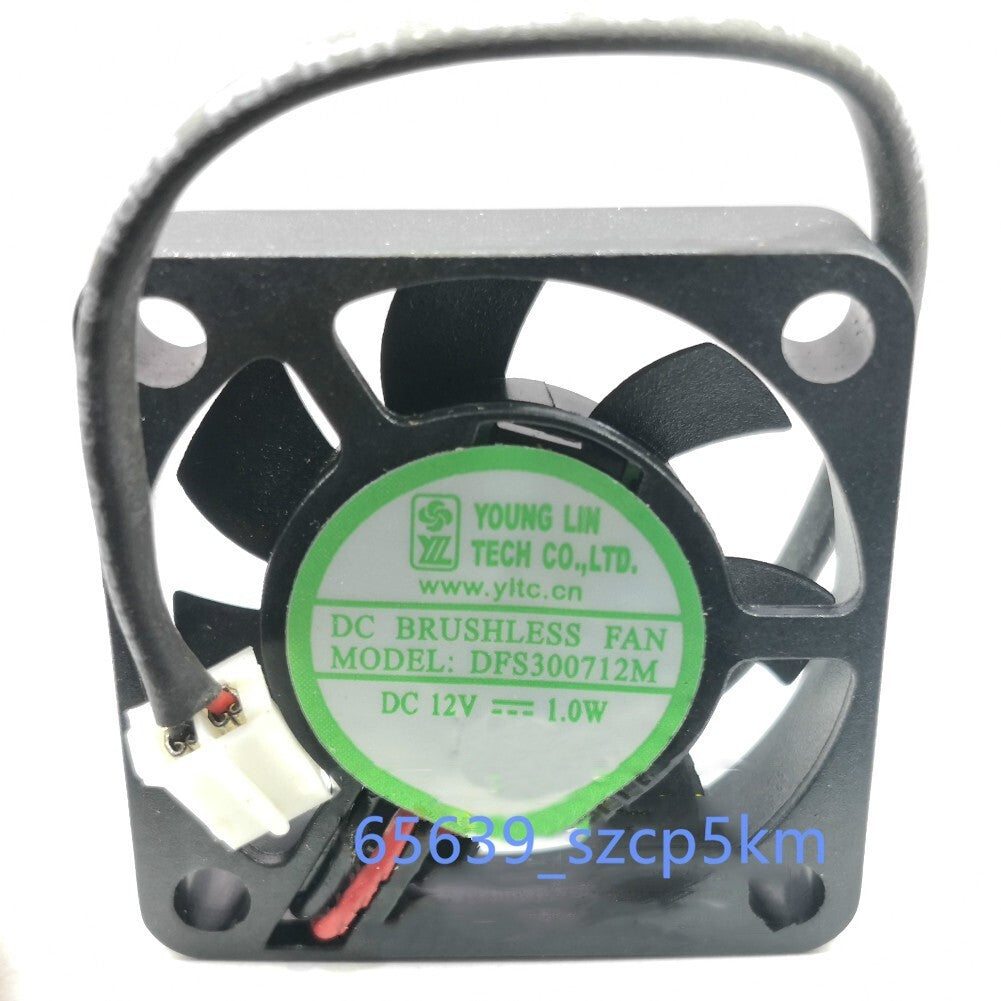 YONG LIN DFS300712M 12V 1W 3007 3CM 30*30*7mm 2-pin Silent Cooling Fan