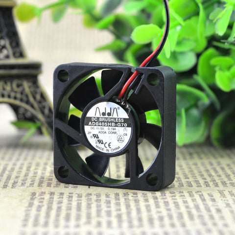 2pcs ADDA AD0405HB-G70 fan 40*40*10mm 2pin 5V 0.19A M2416