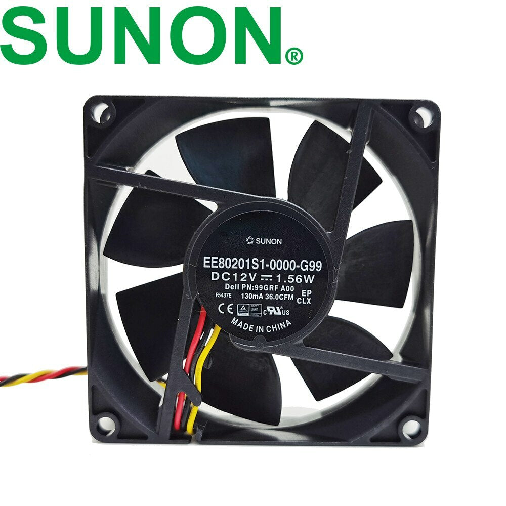 SUNON EE80201S1-0000-G99 XMN4N A00 12V 1.56W 80x80x20mm Server Cooling Fan 4wire