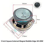 3 Inch 4Ω 8Ω 16Ohm 1W 2W 3W 5W 10W 20W Full-range Speaker Loudspeaker Waterproof