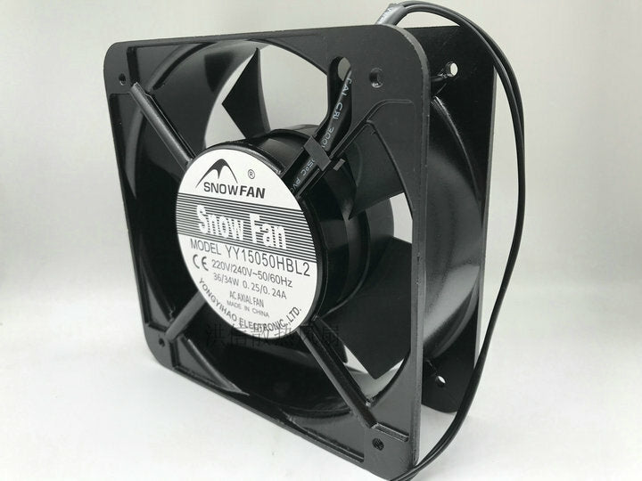 SNOWFAN Fan YY15050HBL2 AC 220V 36W/34W 0.25/0.24A 15050 15CM 2 Wire