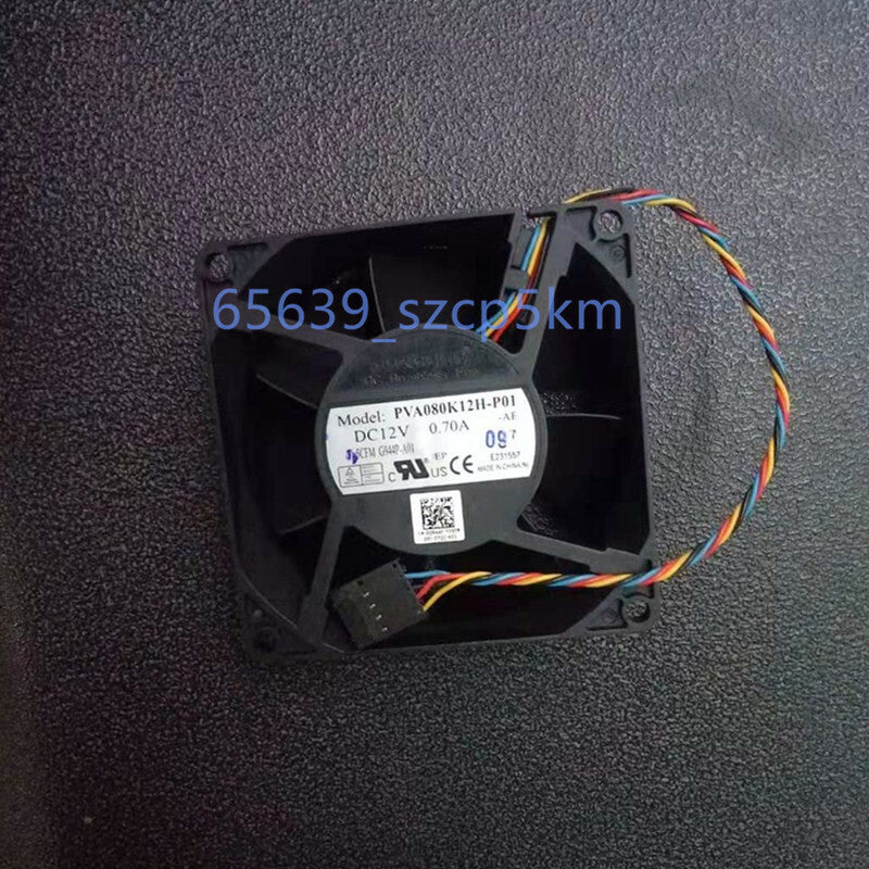 Foxconn PVA080K12H-P01 fan 12V 0.70A 8038 4-Wire 5-Pin for Dell CPU Cooling FAN