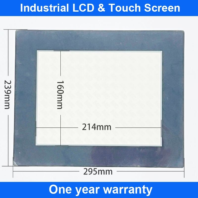 Touch Screen Panel Glass AMT10756 91-10756-00A 1071.0164A + Overlay Film