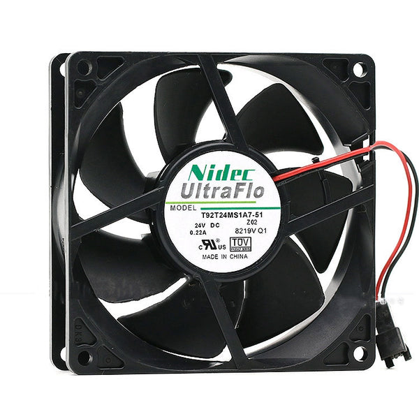 Nidec T92T24MS1A7-51 24V 0.22A 9025 9CM 2-wire inverter cooling fan