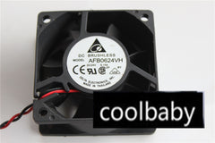 Delta AFB0624VH fan 60*60*25mm 2pin 24V 0.15A