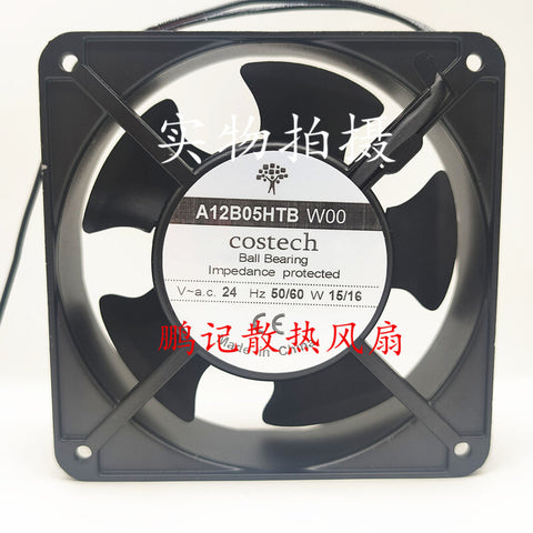 1 pcs COSTECH A12B05HTB W00 AC24V 15/16W12038 Aluminum Frame Fan