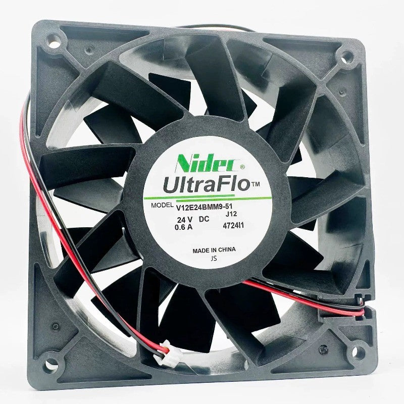 Nidec V12E24BMM9-51 24VDC 12CM 12038 2-Wire Cooling Fan