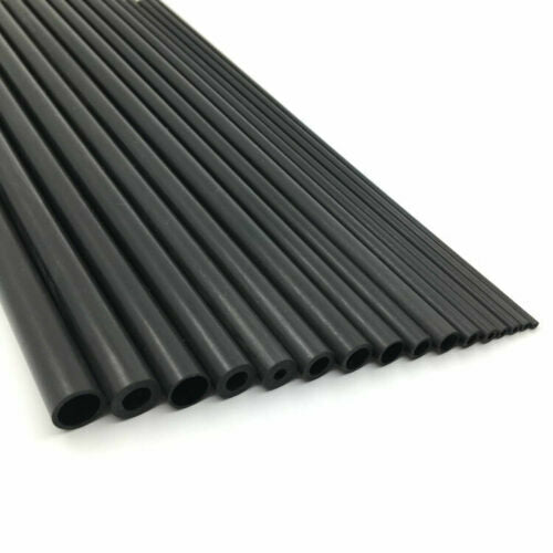 500mm Carbon Fiber Strip Solid Rod Round Square Tube Flat Bar Shaft RC Airplane