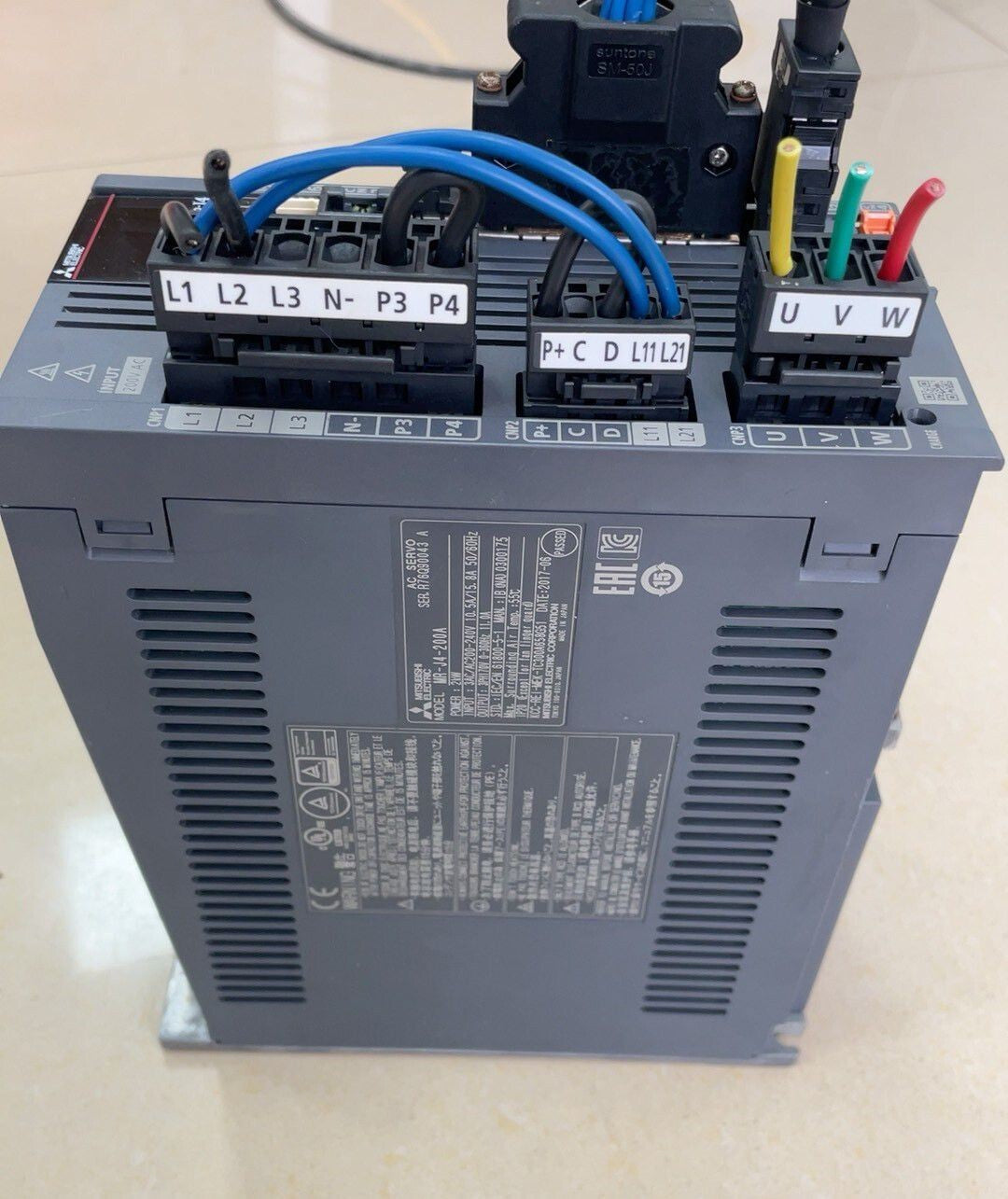 Mitsubishi MR-J4-200A RJ AC SERVO DRIVE MR-J4-200A-RJ