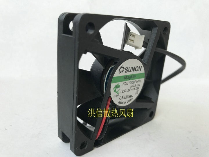 SUNON 6015 KDE1206PHV2 DC12V 1.0W 60MM Maglev Quiet Fan 2pin