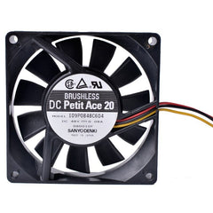 SANYO 8020 48V 0.08A 109P0848C604 3pin double ball 8CM silent cooling fan