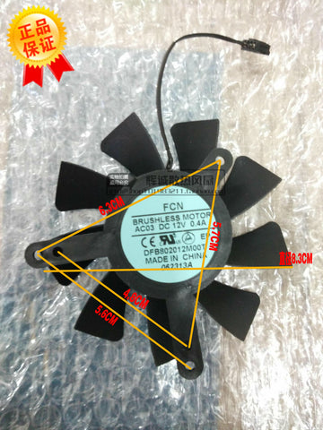 1pcs NVIDIA Sauter GTX690 GTX590 public graphics card fan DFB802012M00T 4pin