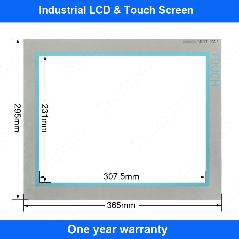 6AV6644-0AB01-2AX0 Touch Screen for 6AV6 644-0AB01-2AX0 MP 377 15" with Overlay