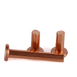40pcs M4 round head copper rivets pan brass solid percussion rivet GB867