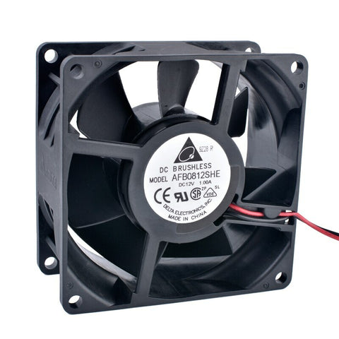 DELTA AFB0812SHE 8038 80x80x38mm 2wire 12V 1.00A cooling fan