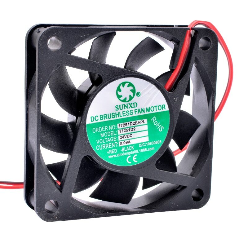6cm 6015 DC24V 0.09A 2 PIN constant current transformer power supply cooling fan