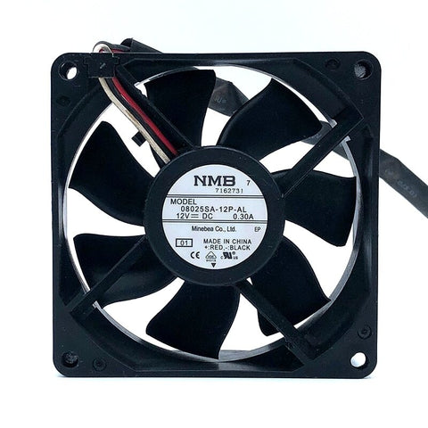 08025SA-12P-AL NMB 8025 12V 8CM 80mm Cooling Fan for Projector,Dual Ball Bearing