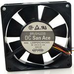 SANYO L09P0924H305 24V 0.14A 9025 9CM 3 wire cooling fan