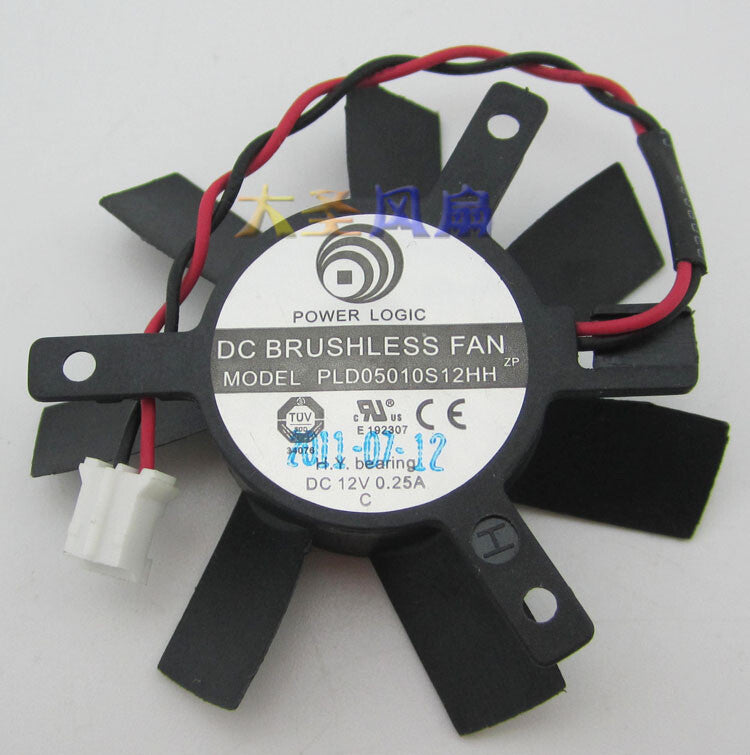 Power Logic PLD05010S12HH Server Frameless 45X45X10mm 2-wire 2-pin card fan