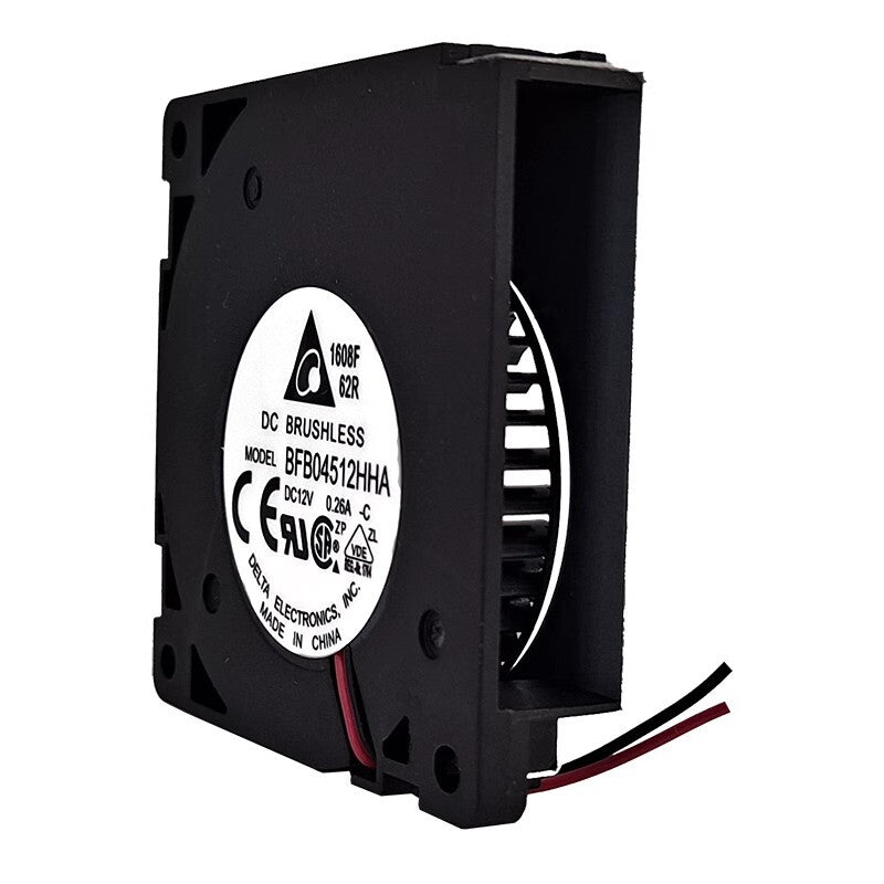 DELTA BFB04512HHA-C DC12V 0.26A 4.5CM 2-Wire Turbo Cooling Fan for 3D Printer