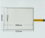 TouchScreen Panel PanelView Plus 1500 2711P-T15C4D8 2711P-T15C4D9 + Overlay Film