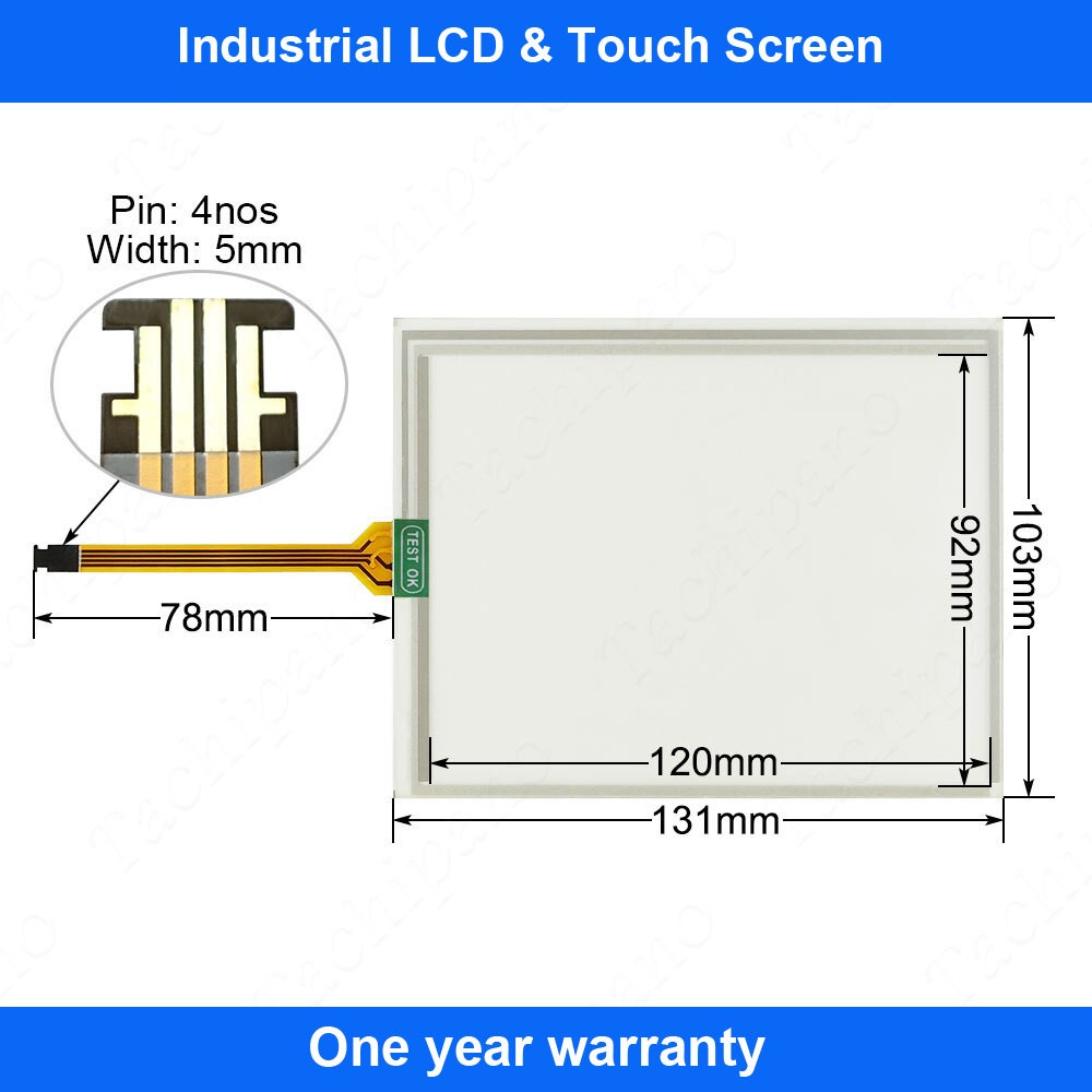 Touch Screen Panel for 2711P-T6C22D8S PanelView Plus with Protective Film