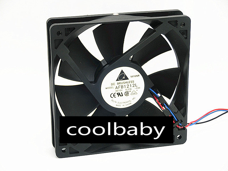 delta 3wire AFB1212L 12025 12V 0.21A Cooling fan 120*120*25mm