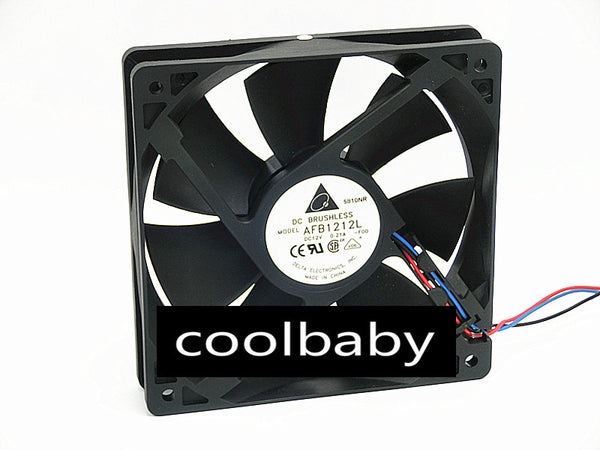 delta 3wire AFB1212L 12025 12V 0.21A Cooling fan 120*120*25mm