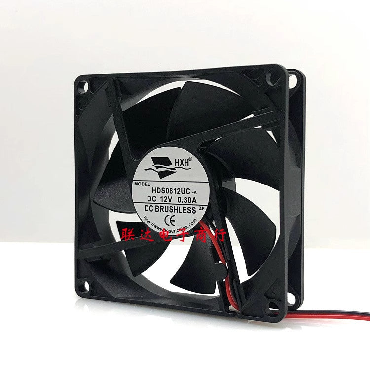 HXH HDS0812UC DC12V 0.30A 80x80x20mm 8CM Cooling Fan