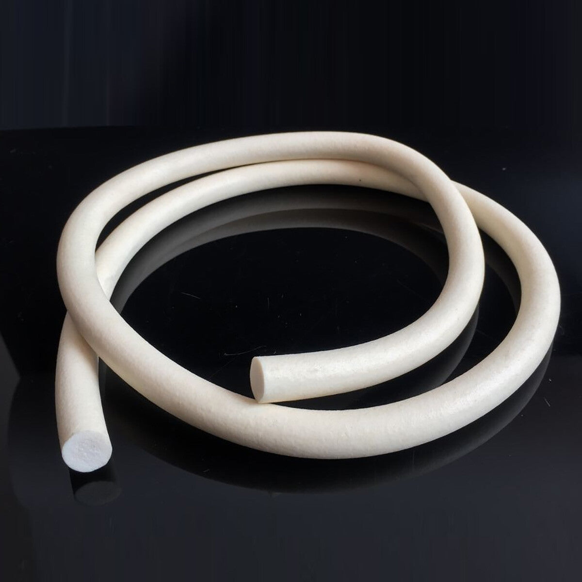Dia1-20mm Silicone Rubber Foamed Seal Strip Round Sponge Cord Sealing Waterproof