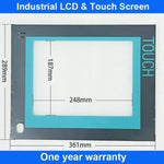 Touch Screen Panel Glass Digitizer For IPC677C 6AV7890-0AE10-0AB0 + Overlay Film