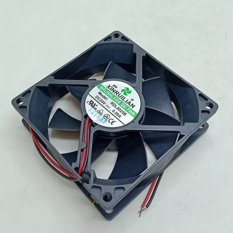XINRUILIAN RDL8025B DC24V 0.09A 80*80*25MM 2-wire cooling fan