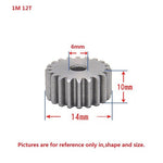 1 Mod 12T-150T Spur Gear 45# Steel Thickness 10mm Motor Pinion Transmission Gear