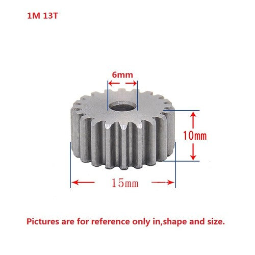 1 Mod 12T-150T Spur Gear 45# Steel Thickness 10mm Motor Pinion Transmission Gear