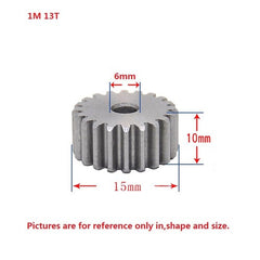 1 Mod 12T-150T Spur Gear 45# Steel Thickness 10mm Motor Pinion Transmission Gear