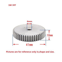 1 Mod 12T-150T Spur Gear 45# Steel Thickness 10mm Motor Pinion Transmission Gear
