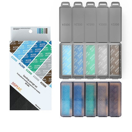 Model Sanding Sponge Set Combo Arc Grinding Polishing Sandpaper Model Making Kit