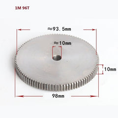 1 Mod 12T-150T Spur Gear 45# Steel Thickness 10mm Motor Pinion Transmission Gear