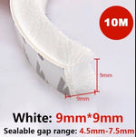 10Meters Window Brush Seal Strip Self Adhesive Weather Stripping Door Sweep