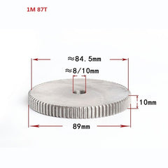 1 Mod 12T-150T Spur Gear 45# Steel Thickness 10mm Motor Pinion Transmission Gear