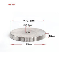 1 Mod 12T-150T Spur Gear 45# Steel Thickness 10mm Motor Pinion Transmission Gear
