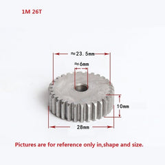 1 Mod 12T-150T Spur Gear 45# Steel Thickness 10mm Motor Pinion Transmission Gear