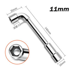 6mm-24mm Metric L Shaped Angled Open Hex 6 point Socket Wrench Doubleend Spanner
