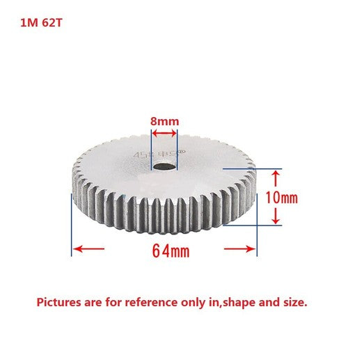 1 Mod 12T-150T Spur Gear 45# Steel Thickness 10mm Motor Pinion Transmission Gear