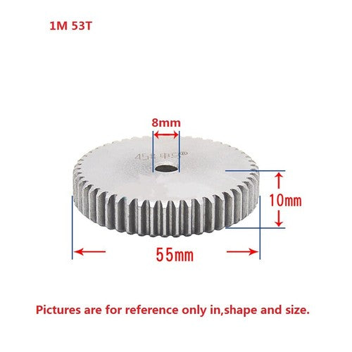 1 Mod 12T-150T Spur Gear 45# Steel Thickness 10mm Motor Pinion Transmission Gear
