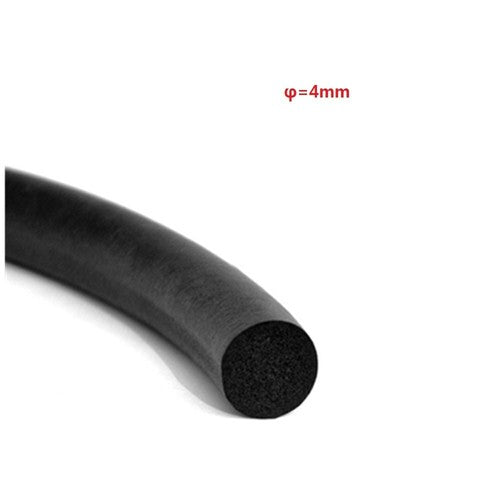 5M car door Edge Protector flexible O shape Soundproof Rubber Seal Strip Round
