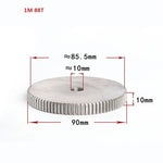 1 Mod 12T-150T Spur Gear 45# Steel Thickness 10mm Motor Pinion Transmission Gear