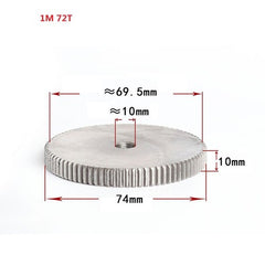 1 Mod 12T-150T Spur Gear 45# Steel Thickness 10mm Motor Pinion Transmission Gear
