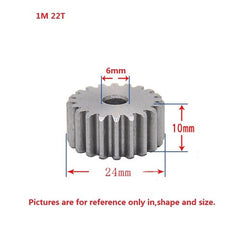 1 Mod 12T-150T Spur Gear 45# Steel Thickness 10mm Motor Pinion Transmission Gear