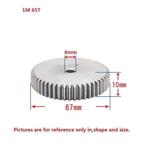 1 Mod 12T-150T Spur Gear 45# Steel Thickness 10mm Motor Pinion Transmission Gear